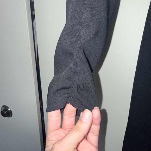 Zara Elegant Black Long Sleeve Dress - Picture 4 of 8